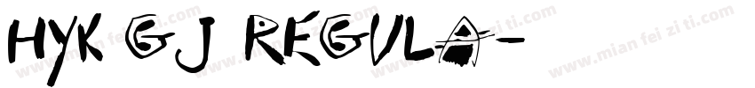 HYk2gj regula字体转换